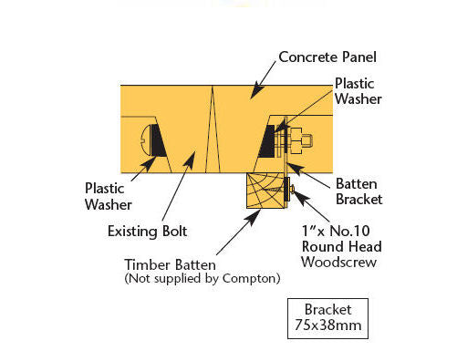 Compton Garage, Lidget Garage, Garage Lining Clips QTY. 10